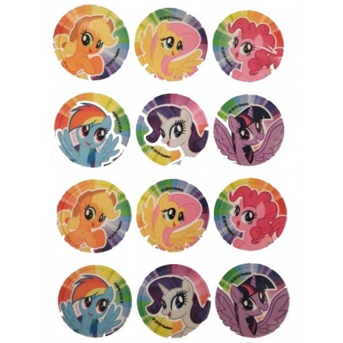 Modecor - sugar edible disc - My Little Pony - 12 pcs