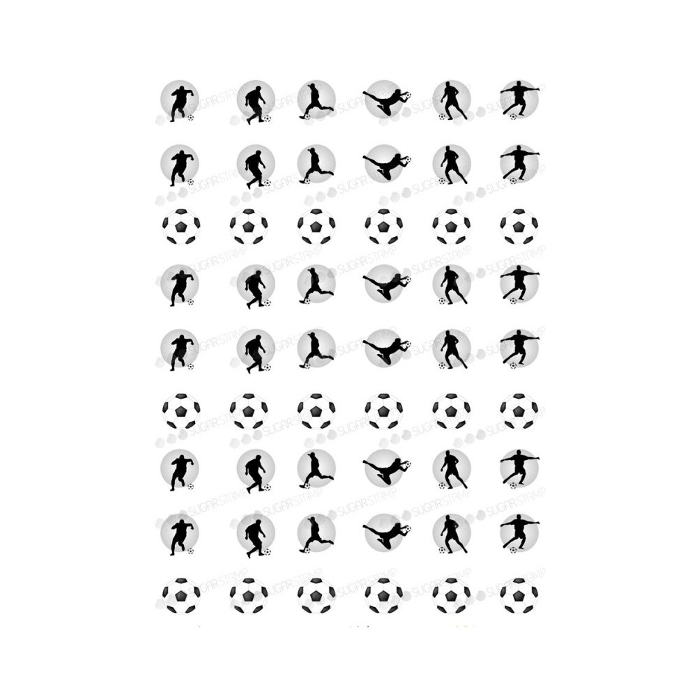 Sugar Stamp Backpapier für Baiser - Fußball - A4