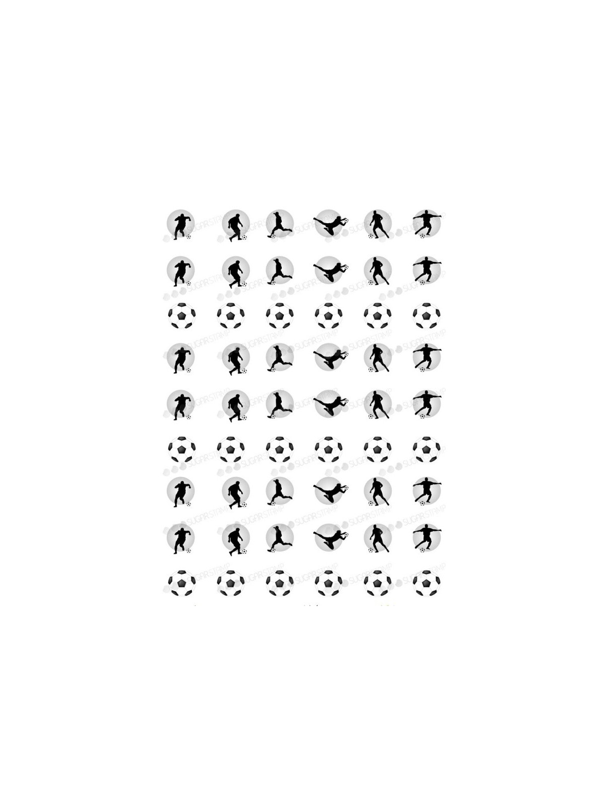 Sugar Stamp Baking paper for meringues - football - A4