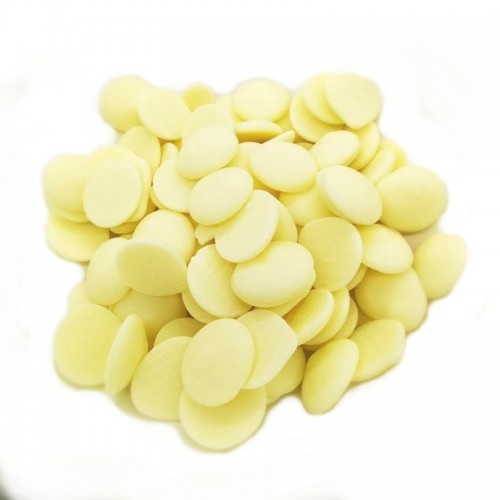 Weiße Schokolade stücke - white discs - 500 g