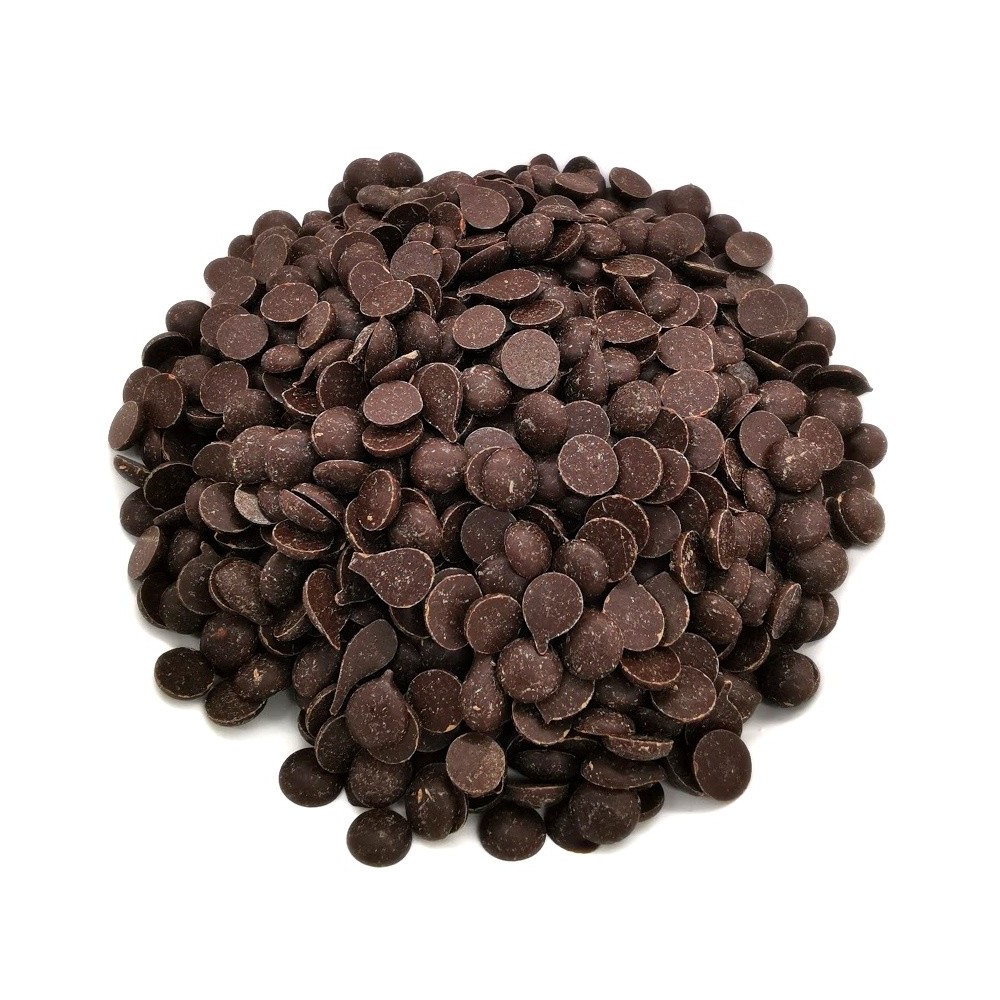 Dark chocolate 60% seeds - dark discs - 500g