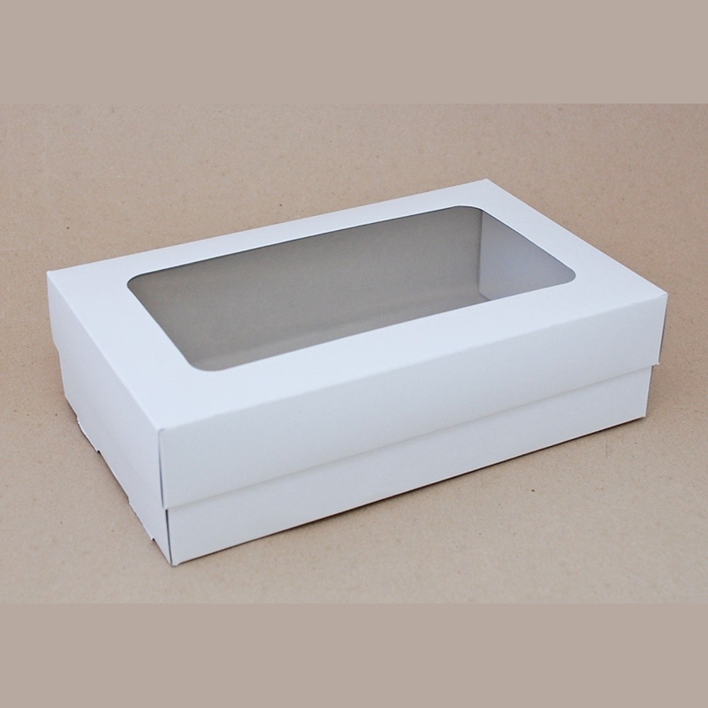 Krabice na vianočné pečivo - biela - 1kg