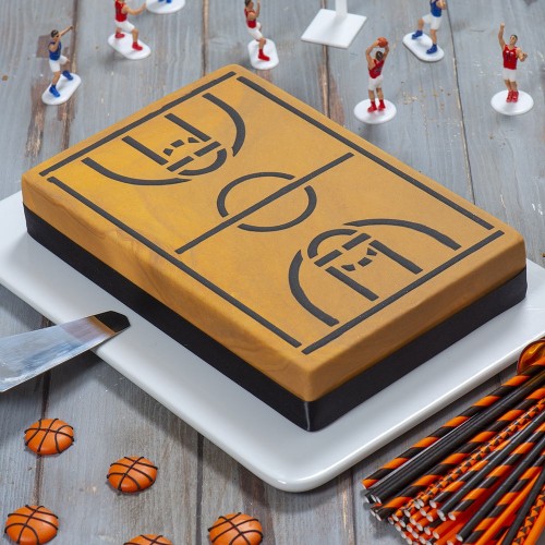 Decora - Stencil Basketball Platz - 30 x 20 cm