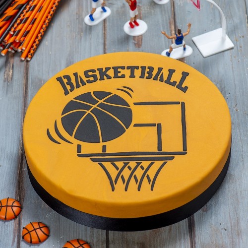 Decora - Stencil - basketbal - 25cm