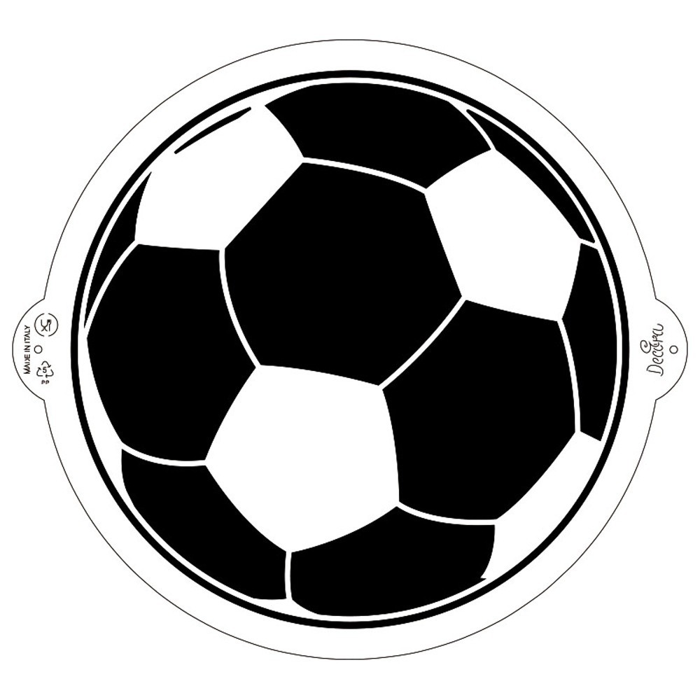 Decora - Stencil futbalová lopta - 25cm