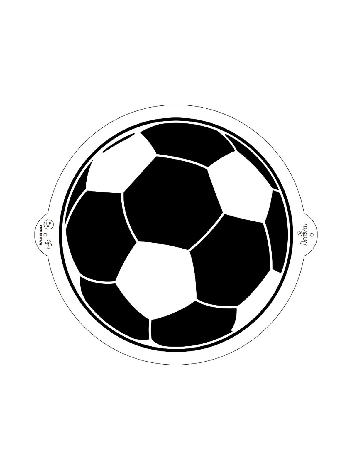Decora - Stencil futbalová lopta - 25cm