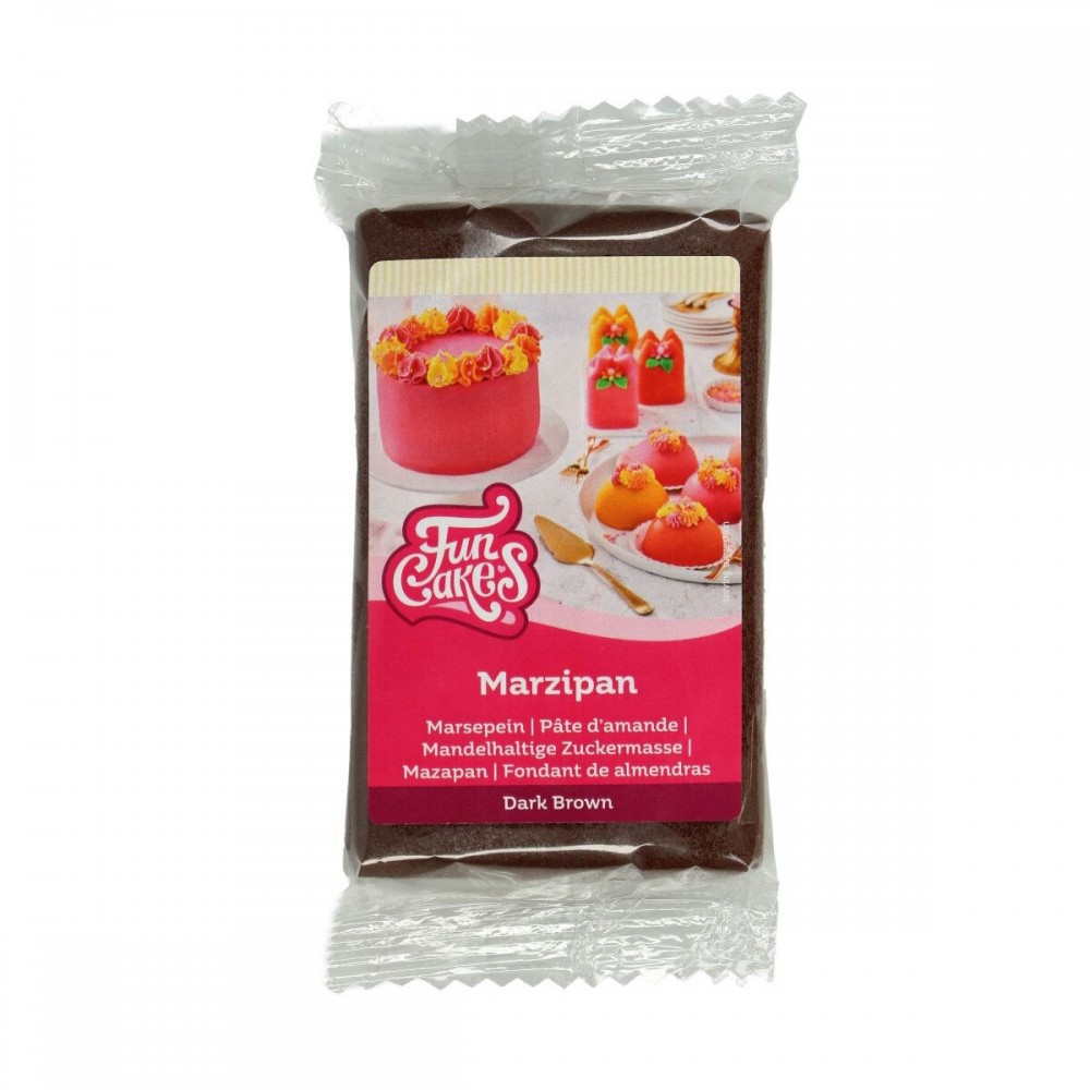 FunCakes Marzipan Dark Brown - brown - 250g