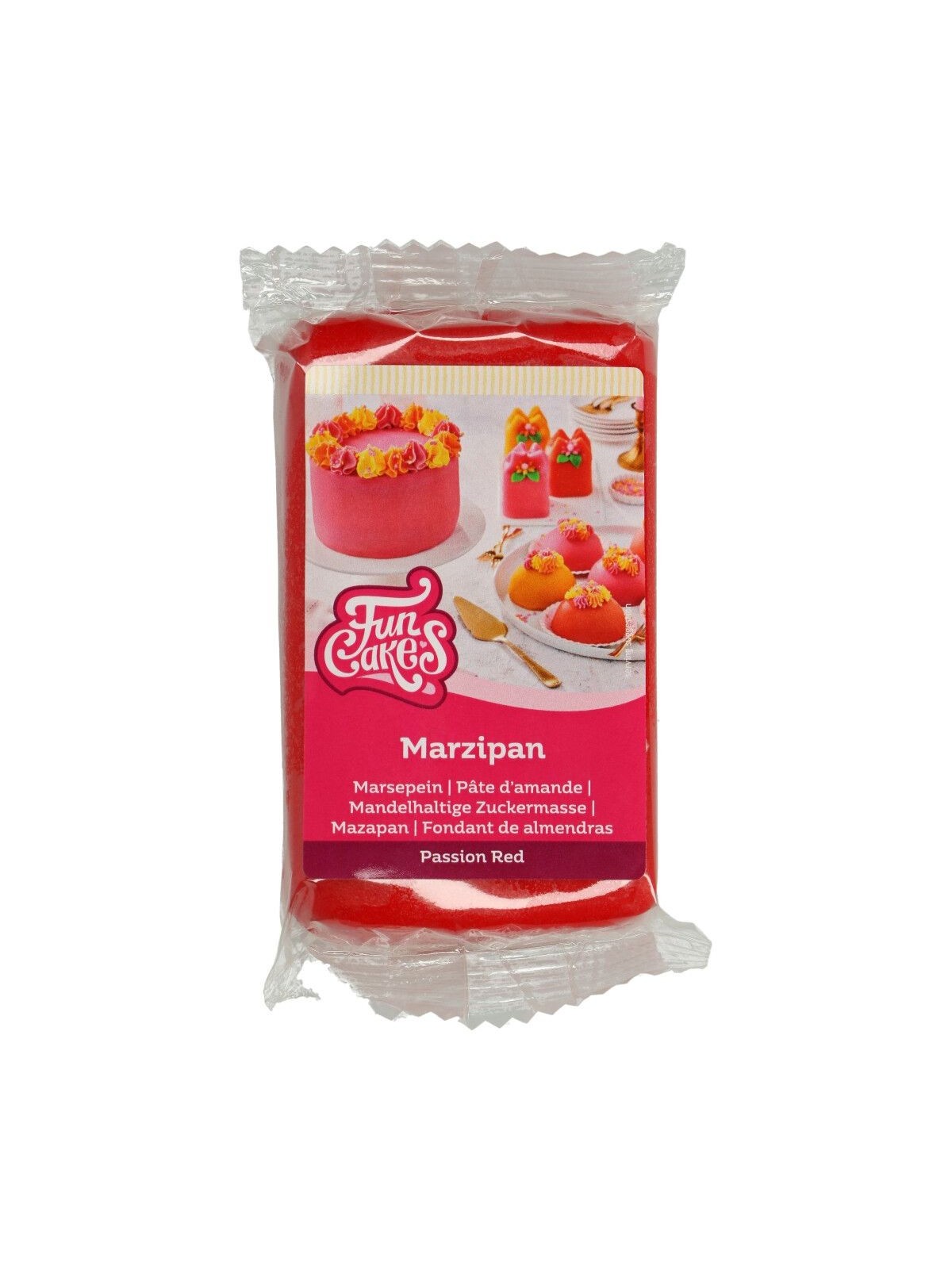 FunCakes Marcepan Passion Red - czerwony - 250g