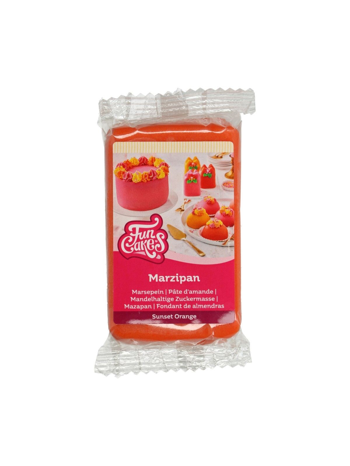 FunCakes Marcepan Sunset Orange - pomarańczowy - 250g