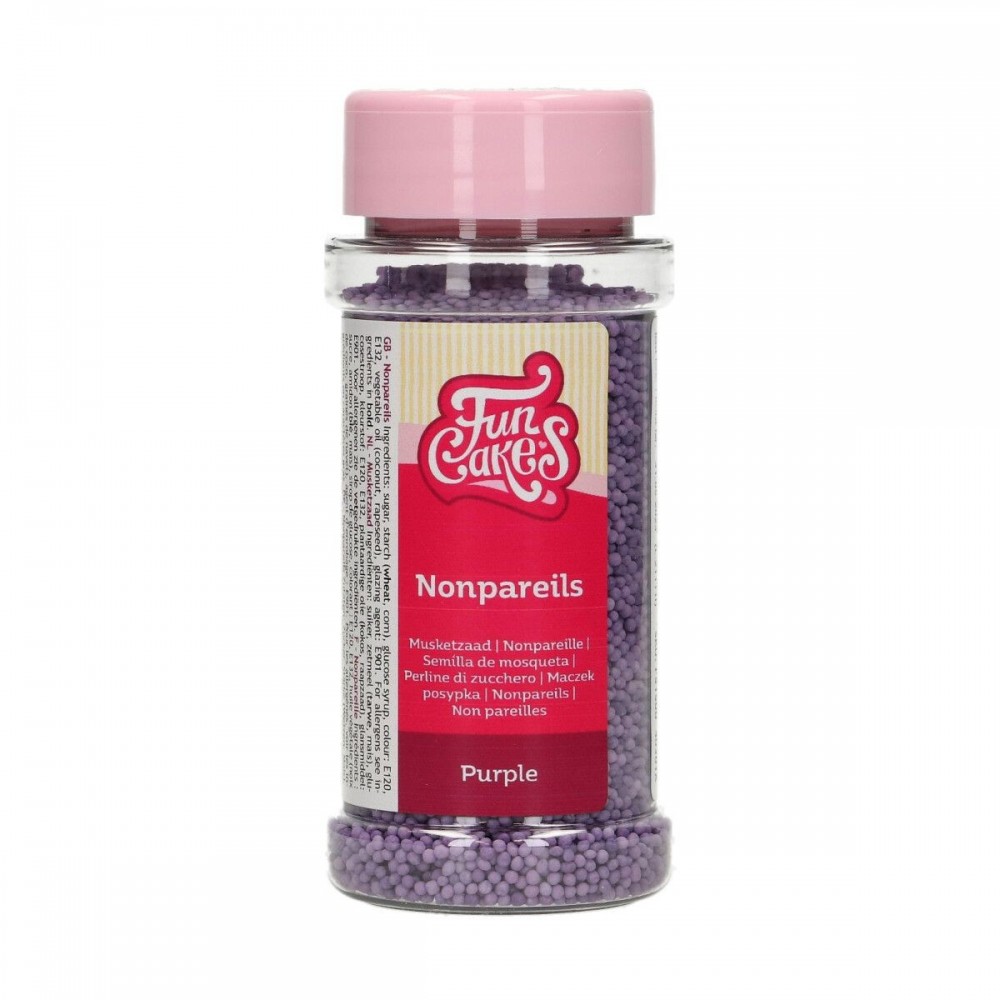 FunCakes Sugar Pearls - Dragees - Purple - 80g