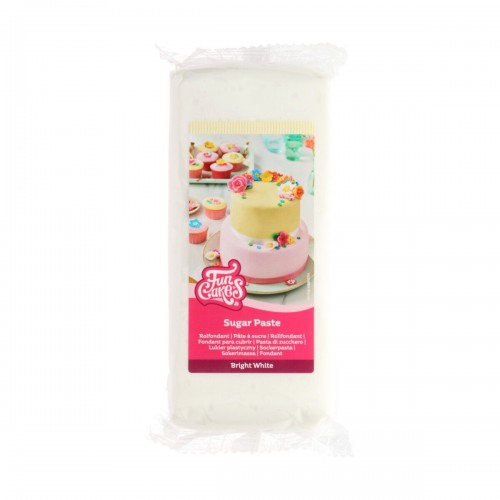 FunCakes Rolled Fondant Bright White - White - 1kg