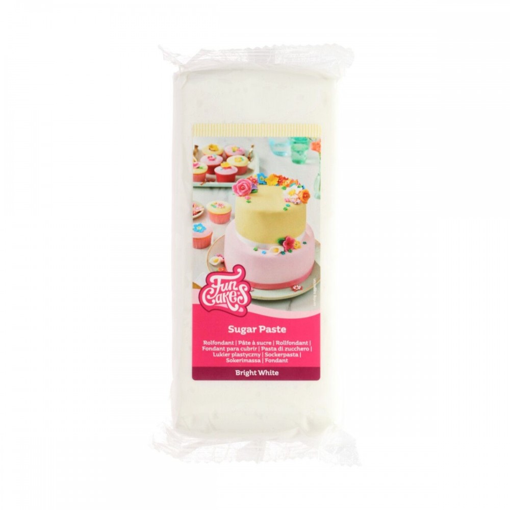 FunCakes masa cukrowa do dekoracji Bright White - biały - 1kg