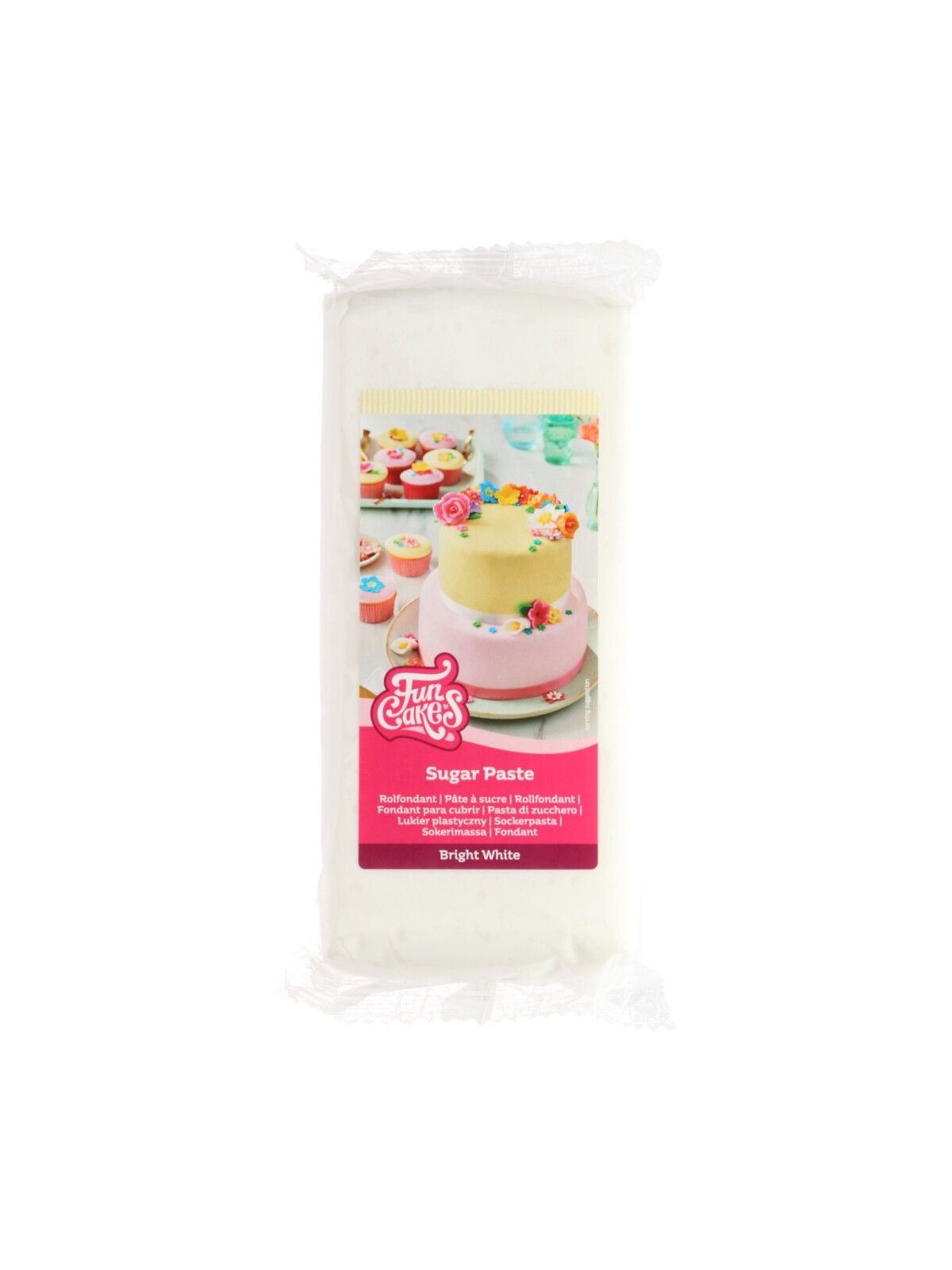 FunCakes masa cukrowa do dekoracji Bright White - biały - 1kg