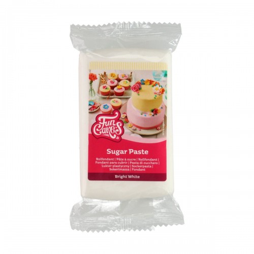 FunCakes poleva na kreslenie Bright White - biela - 250g.