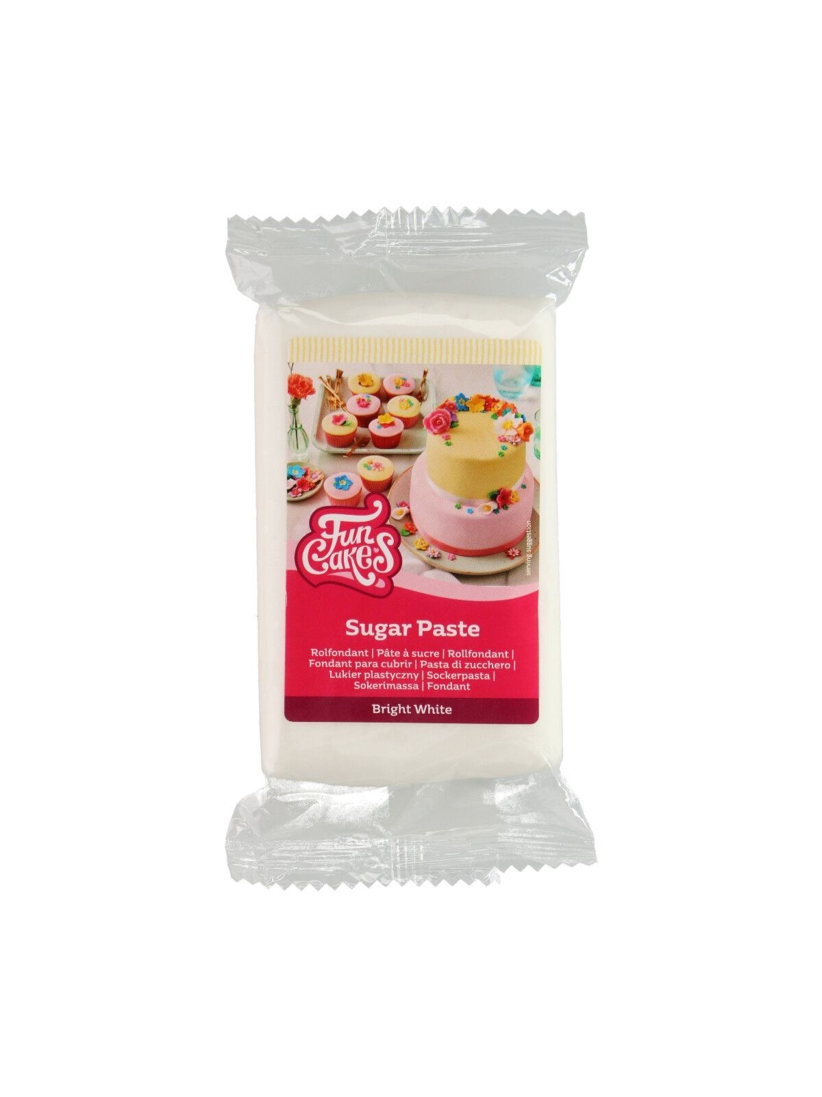 FunCakes poleva na kreslenie Bright White - biela - 250g.