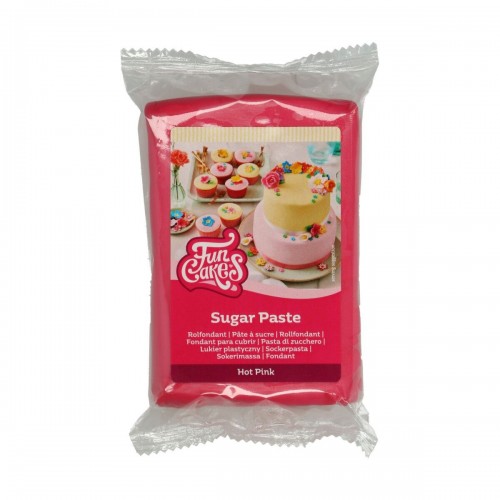 FunCakes poťahovací fondán - Hot Pink - tmavá ružová 250g