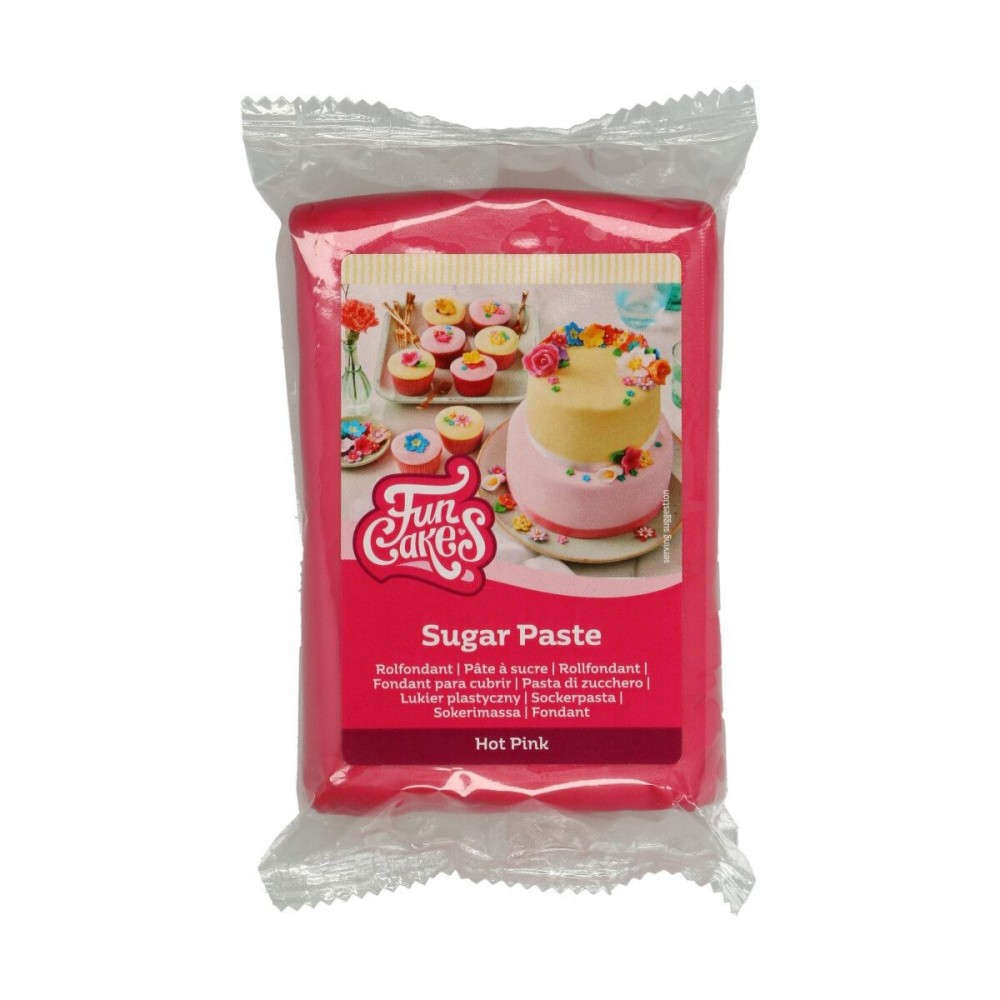 FunCakes Fondantüberzug - Hot Pink - dunkelrosa 250g