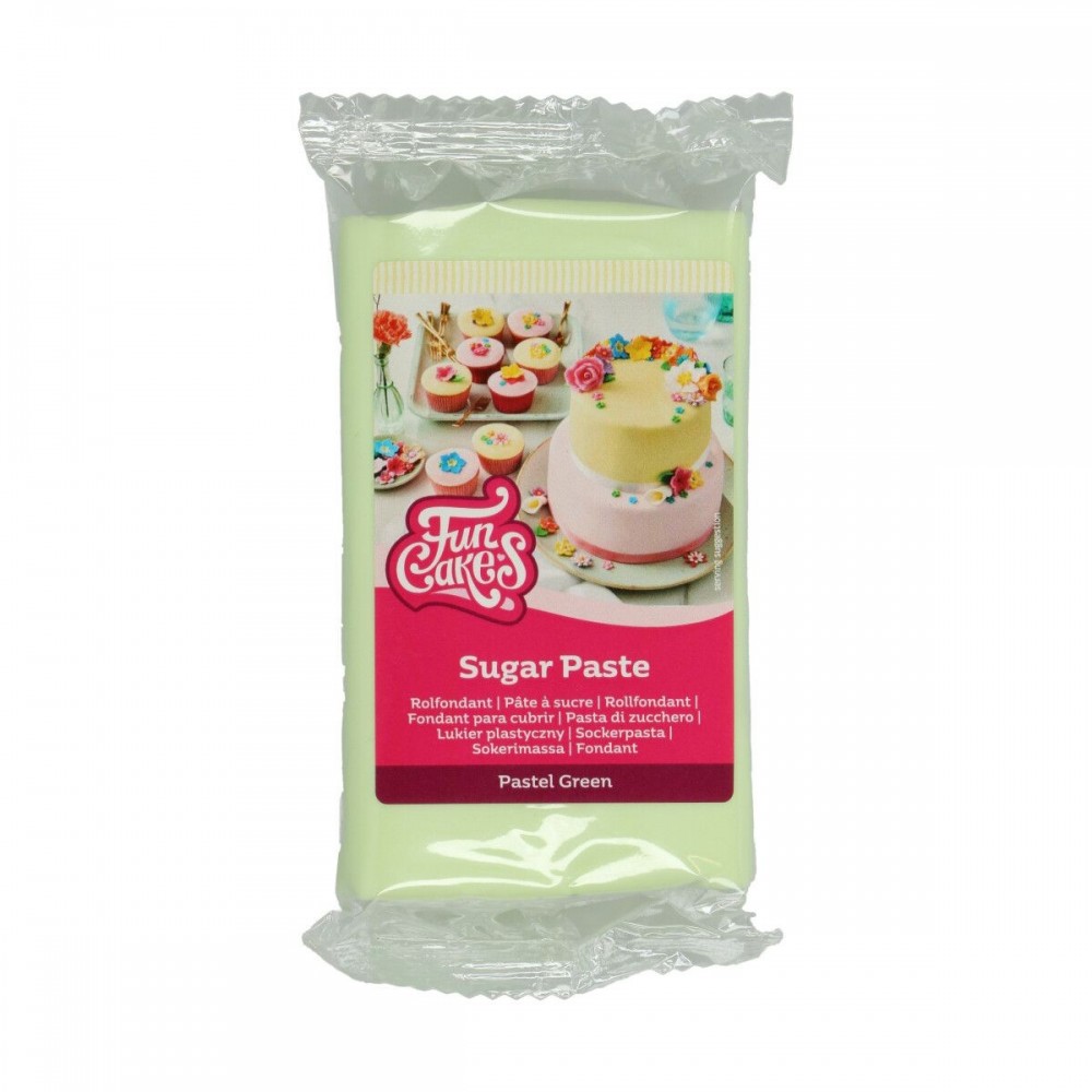 FunCakes potahová hmota Fondant Pastel Green - zelená 250g