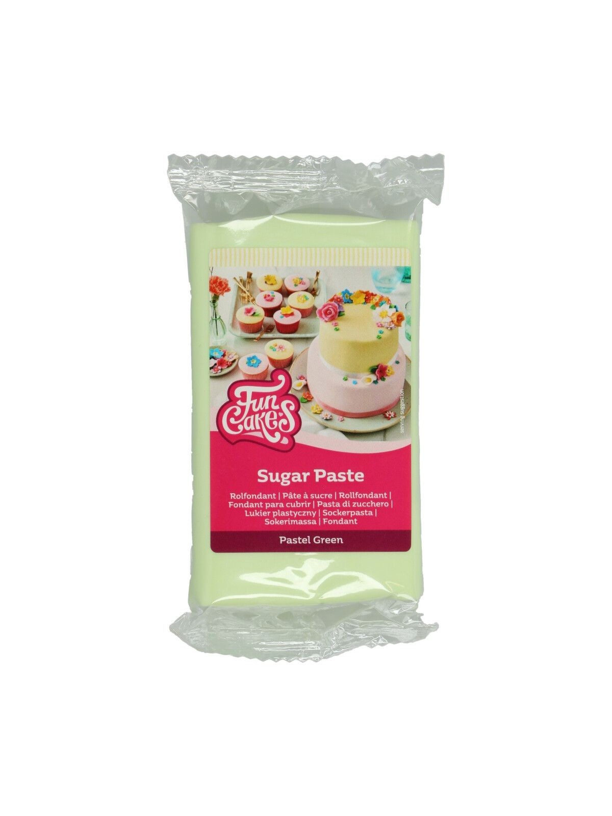 FunCakes potahová hmota Fondant Pastel Green - zelená 250g