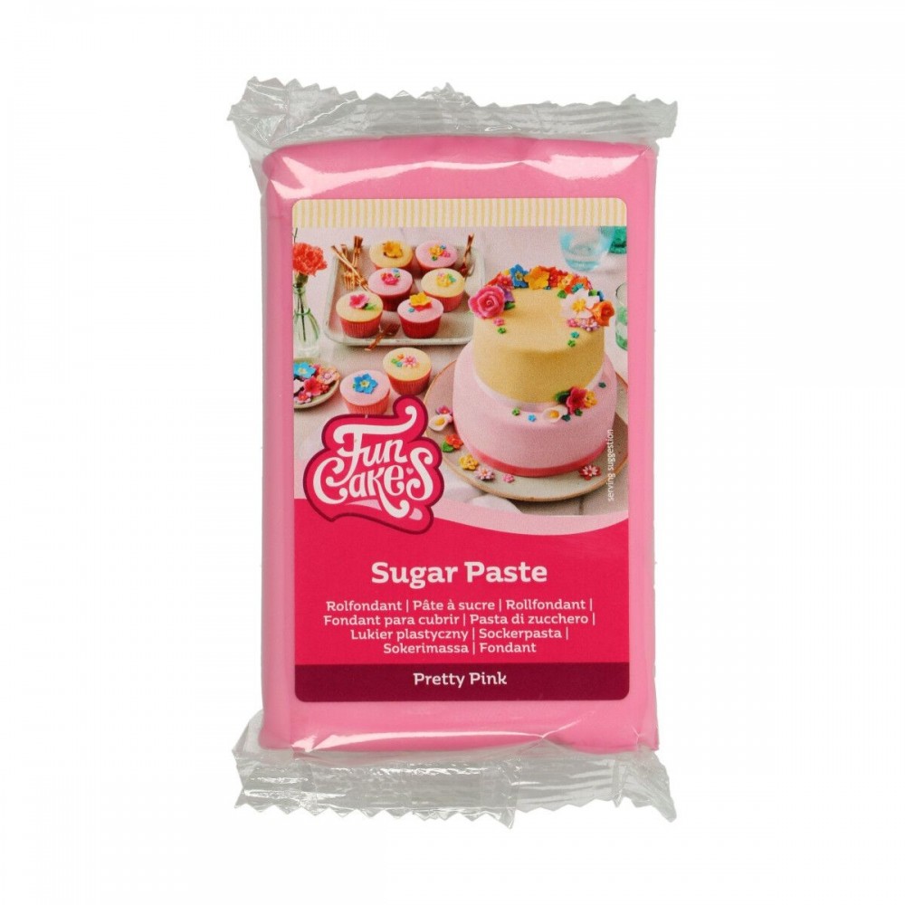 FunCakes lukier plastyczny - Pretty Pink - różowy - 250g