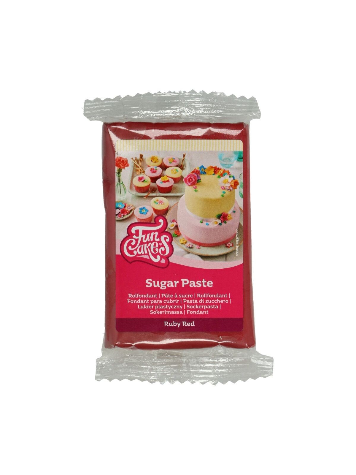 FunCakes polevačská hmotnost - Ruby Red - rubínová - 250g