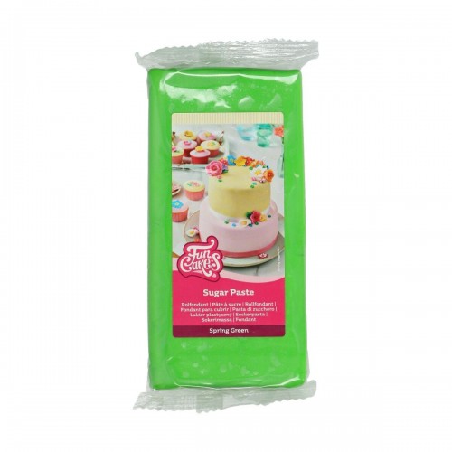 FunCakes nadziewana masa cukrowa Spring Green - zielony - 1kg