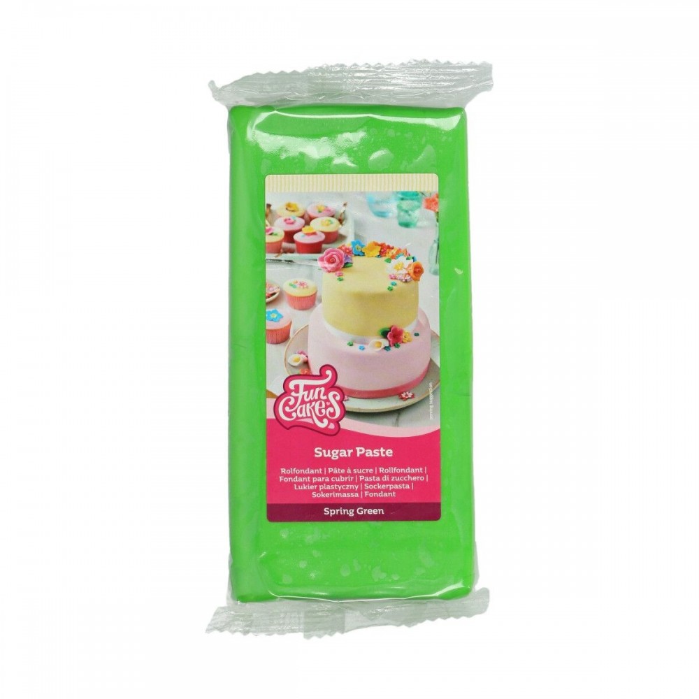 FunCakes nadziewana masa cukrowa Spring Green - zielony - 1kg