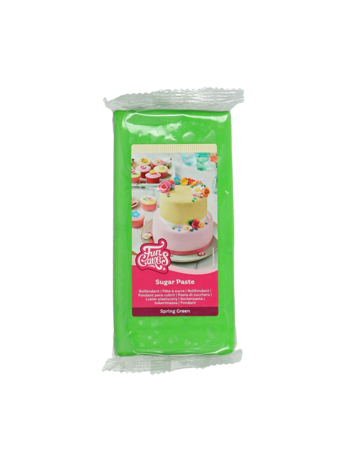 FunCakes nadziewana masa cukrowa Spring Green - zielony - 1kg