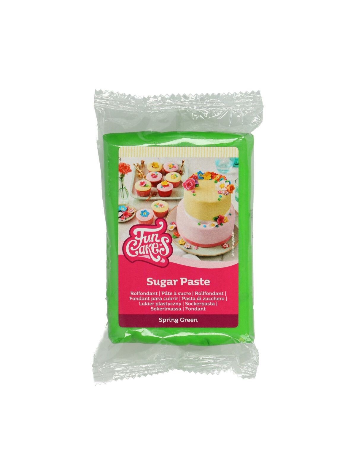 FunCakes masa cukrowego do dekoracji Spring Green - zielony - 250g