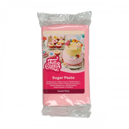 FunCakes polewa fondantowa Sweet Pink - rozowa koteczka - 250g