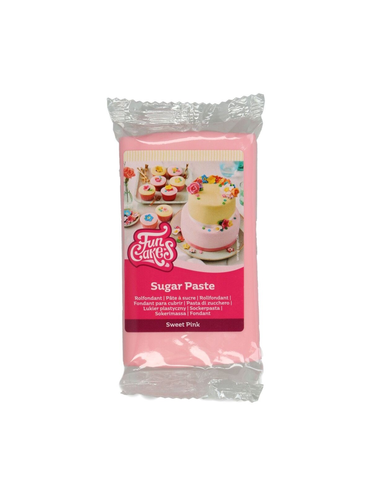 FunCakes polewa fondantowa Sweet Pink - rozowa koteczka - 250g