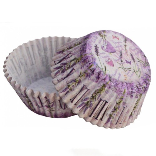 Baking cups - lavender - 50pcs