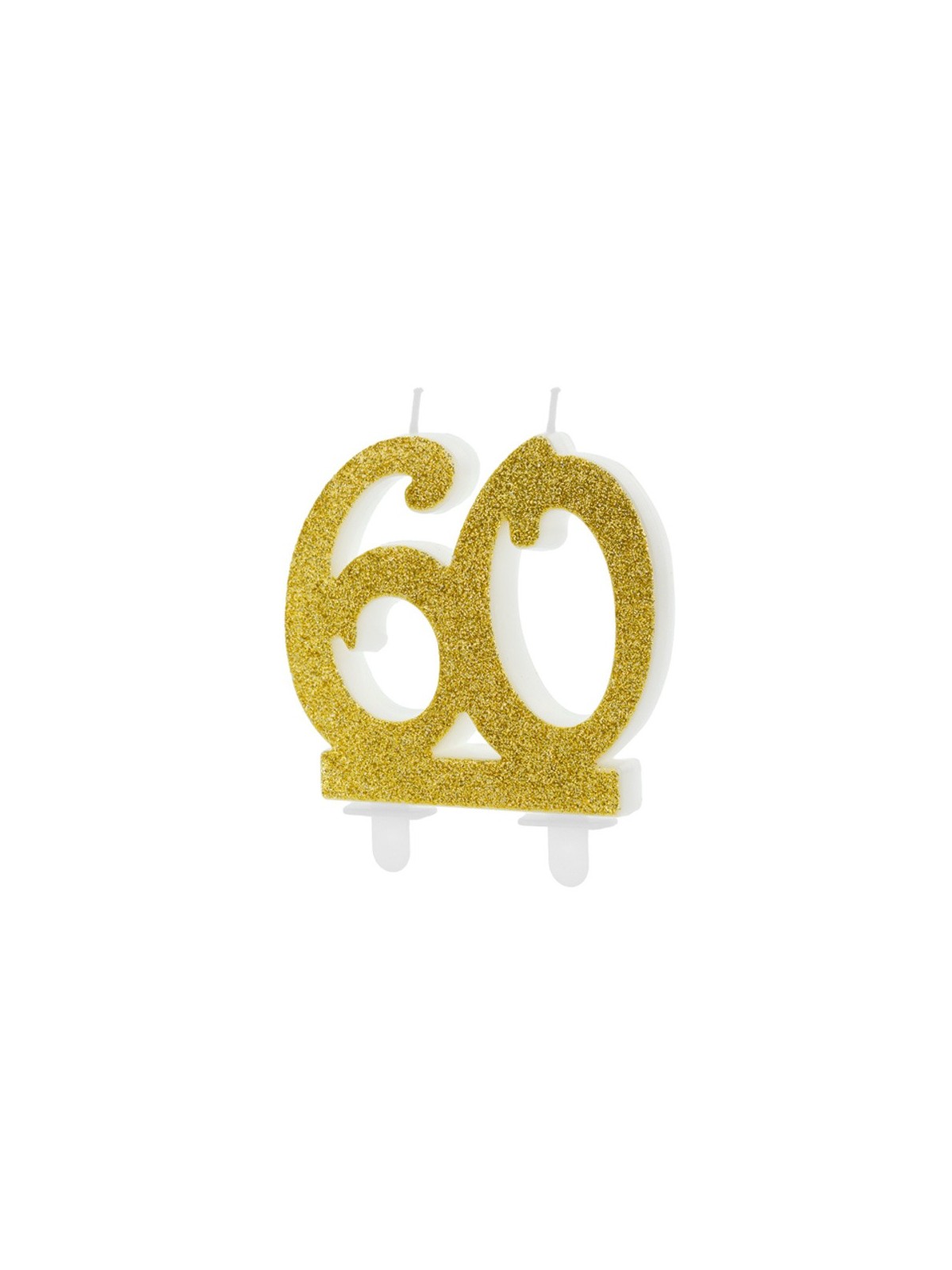 copy of PartyDeco jubilee candle large - glitter gold - 50
