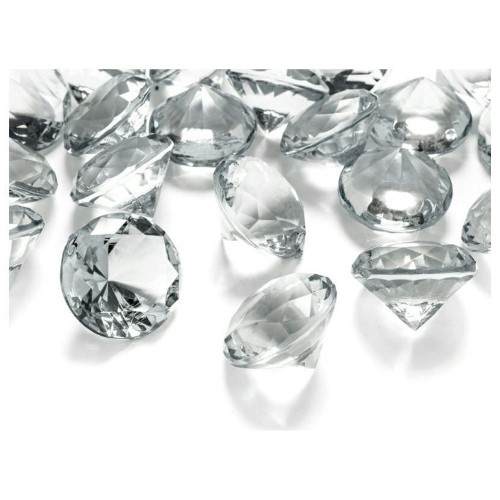 Ozdobné diamanty - průhledné - 1,9cm