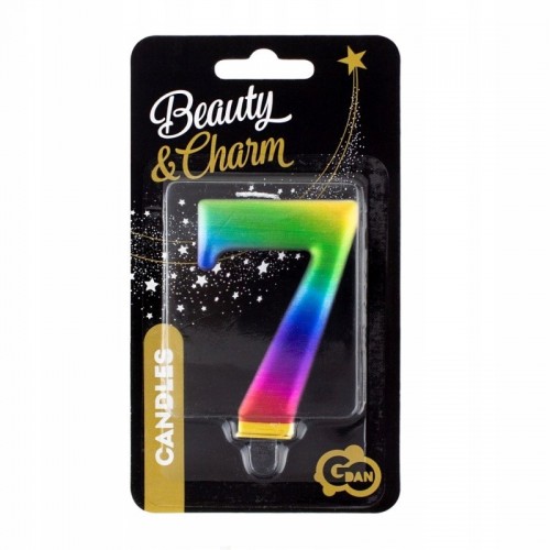 Rainbow GALAXY cake candle - 7