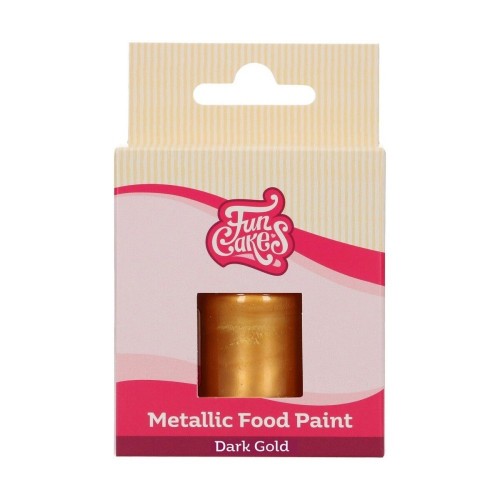 FunColours Metallic Food Paint Dark Gold - zlatá - 30ml