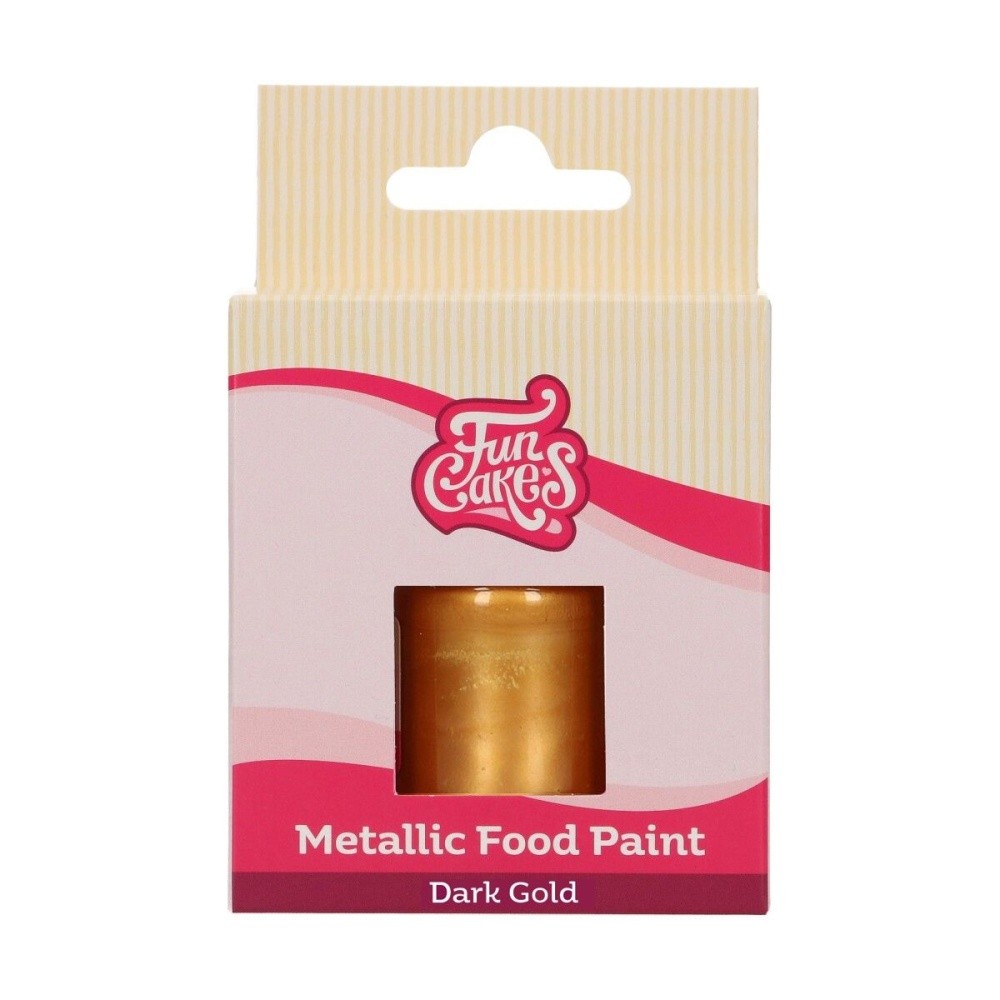 FunColours Metallic Food Paint Dark Gold - zlatá 30ml