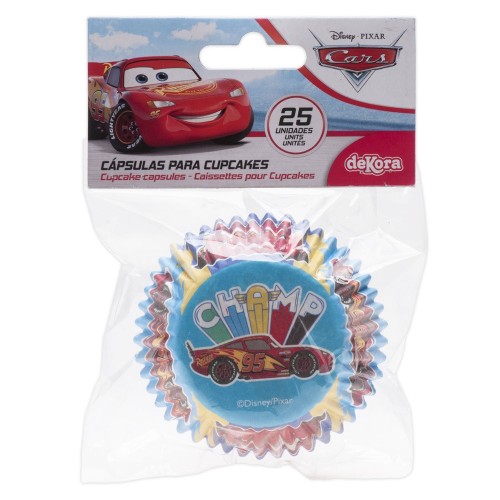 Dekoracyjne koszyczki cukiernicze - Cars 25 szt.