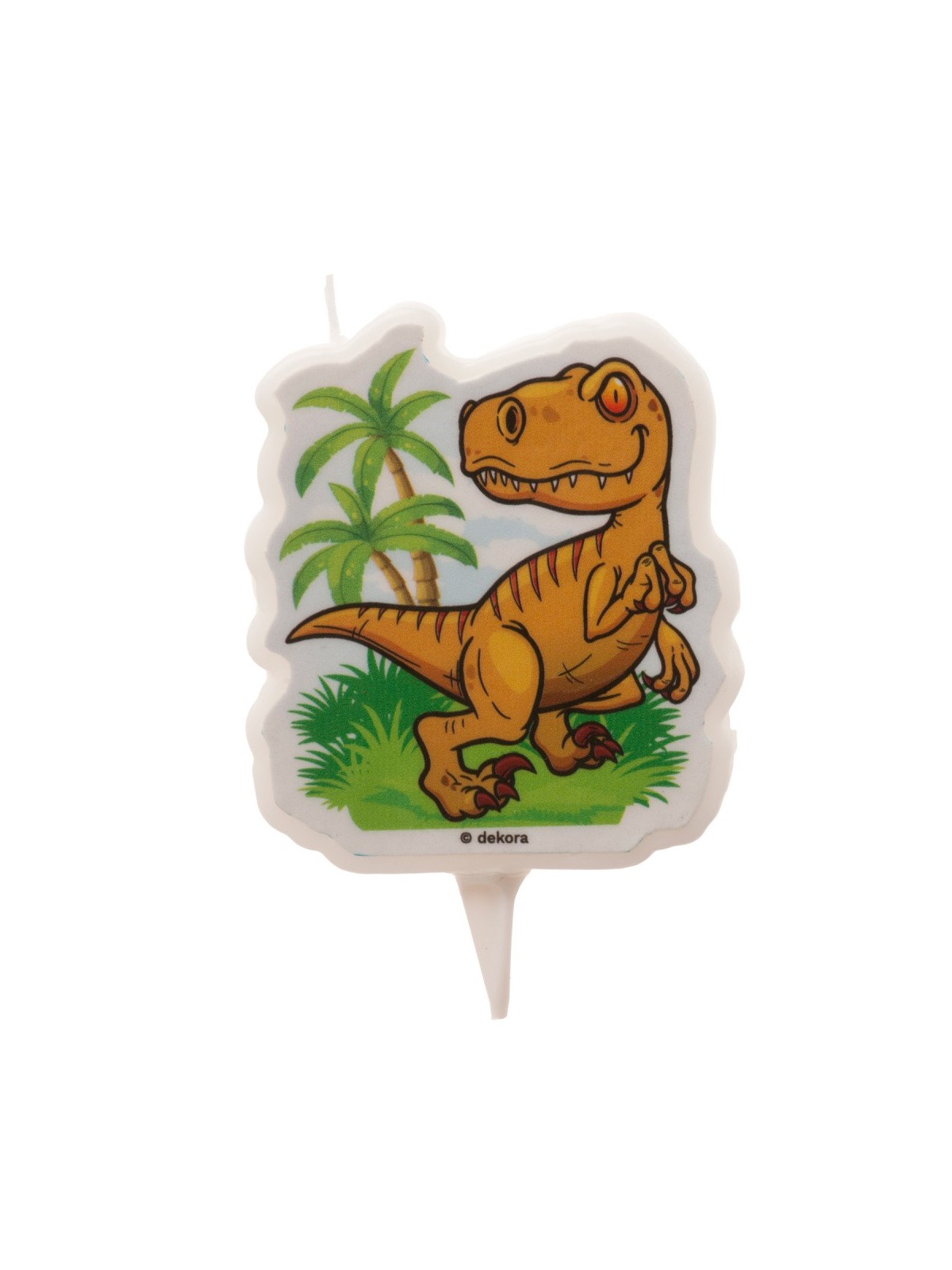 Decorative cake candle - Dinosaur - 2D