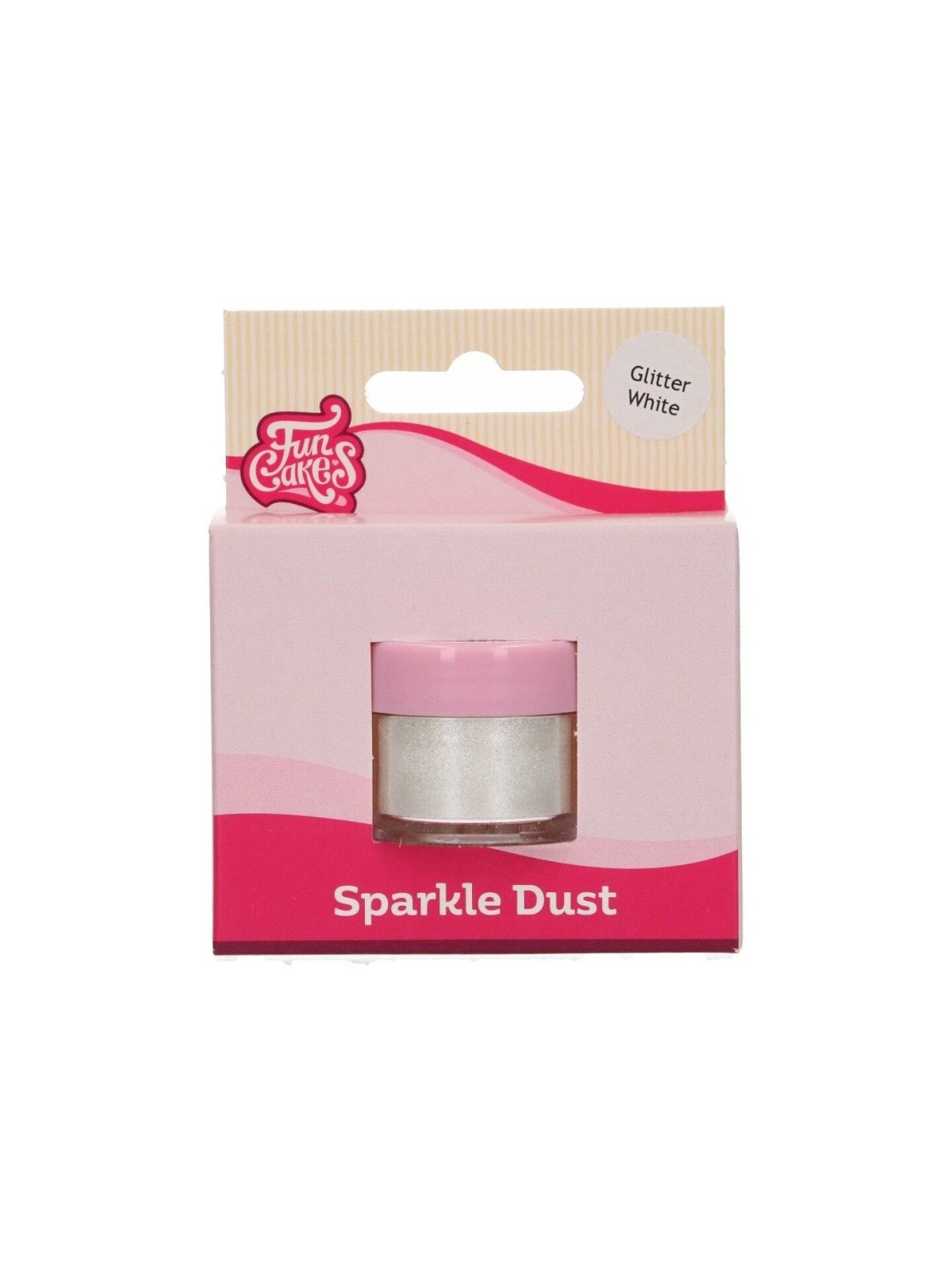 FunCakes Powder Pearl Color - Glitter White 3.5g