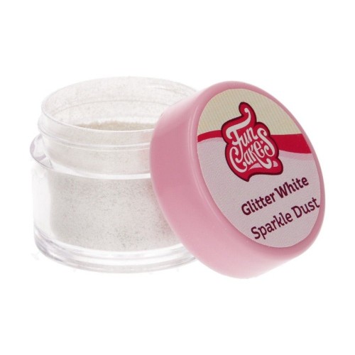 FunCakes brokatowy proszek perlowy - Glitter White 3,5g