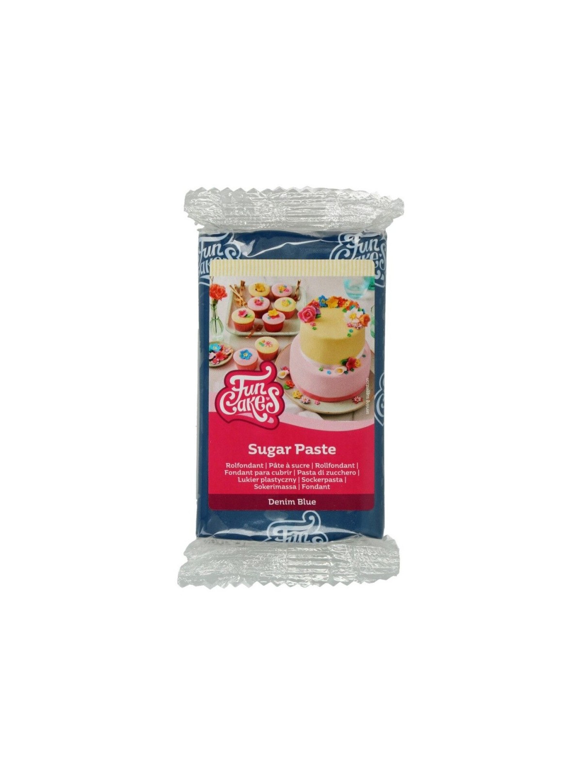 FunCakes potahový fondán - džínsovinově modrá - denim blue 250g