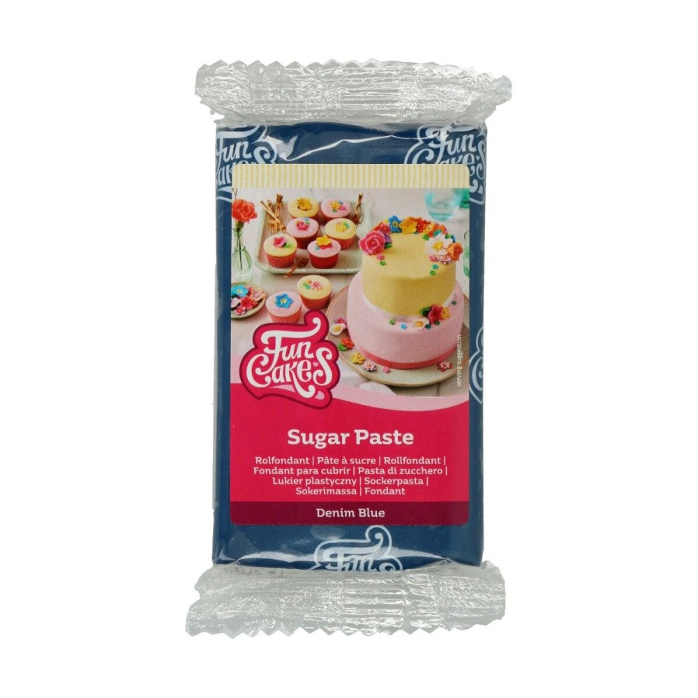 FunCakes potahový fondán - riflově modrá - denim blue 250g