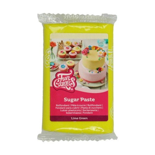 FunCakes poťahovací fondán Lime Green - limetková zelená - 250 g