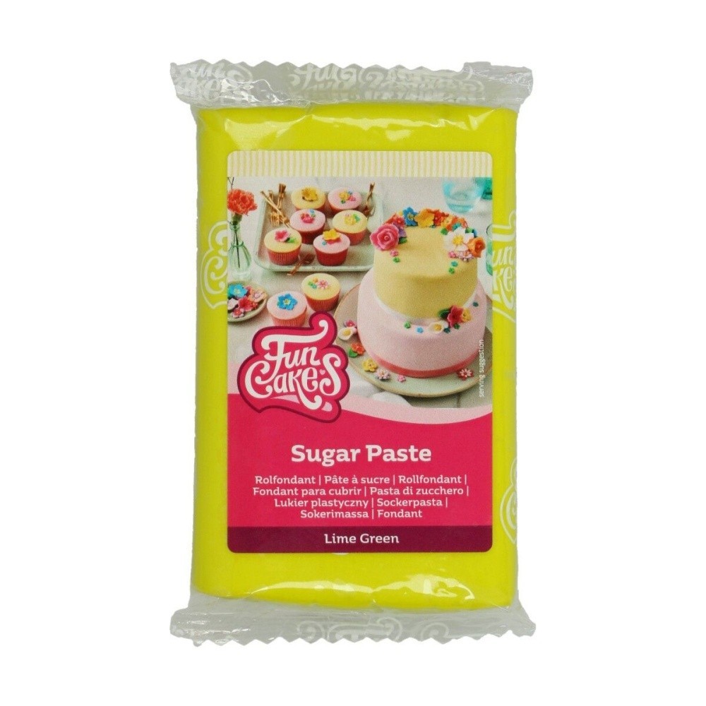 FunCakes lukrowanie Fondant Limetkowy - limonkowa zieleń - 250g