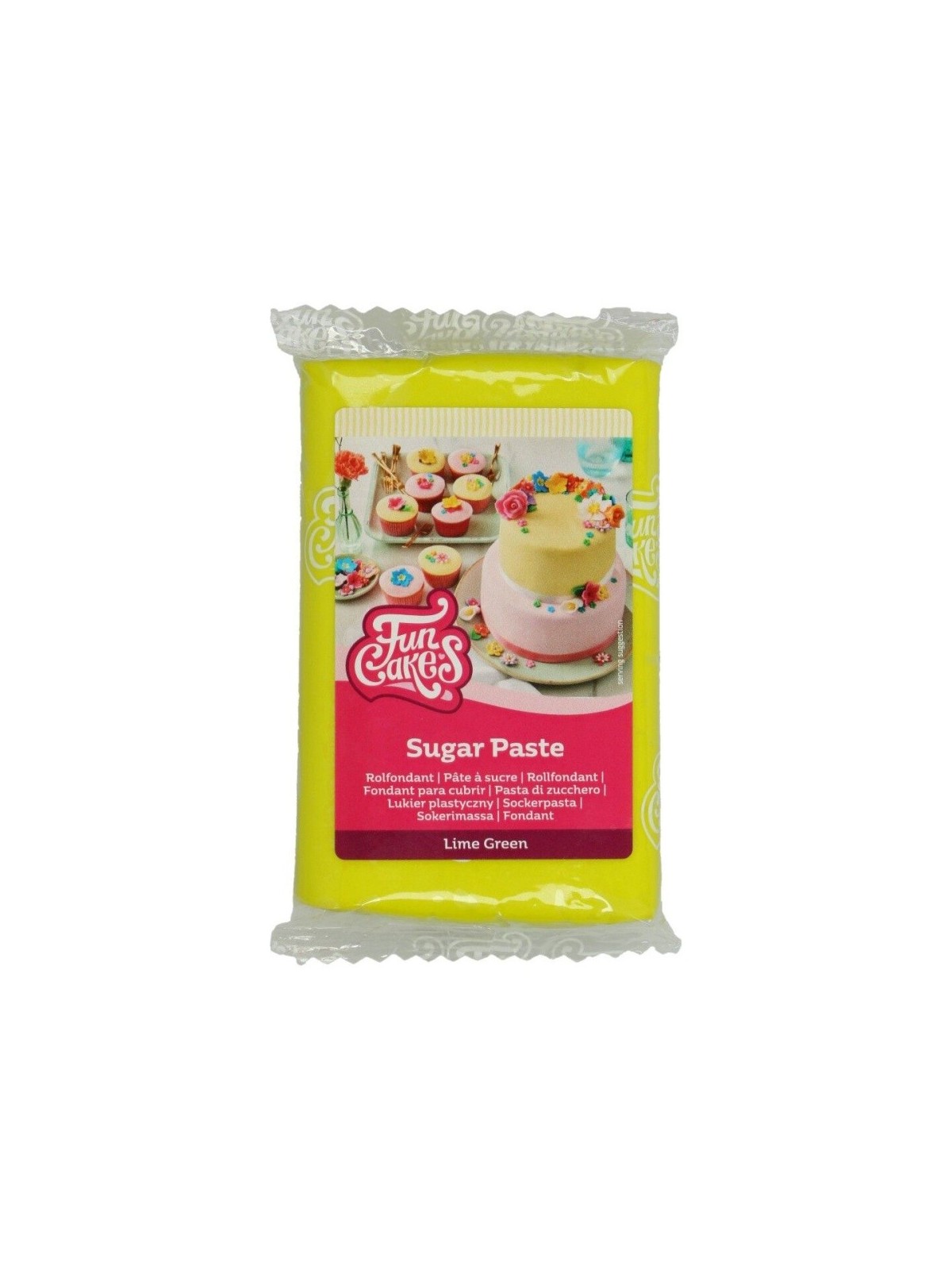 FunCakes poťahovací fondán Lime Green - limetková zelená - 250 g