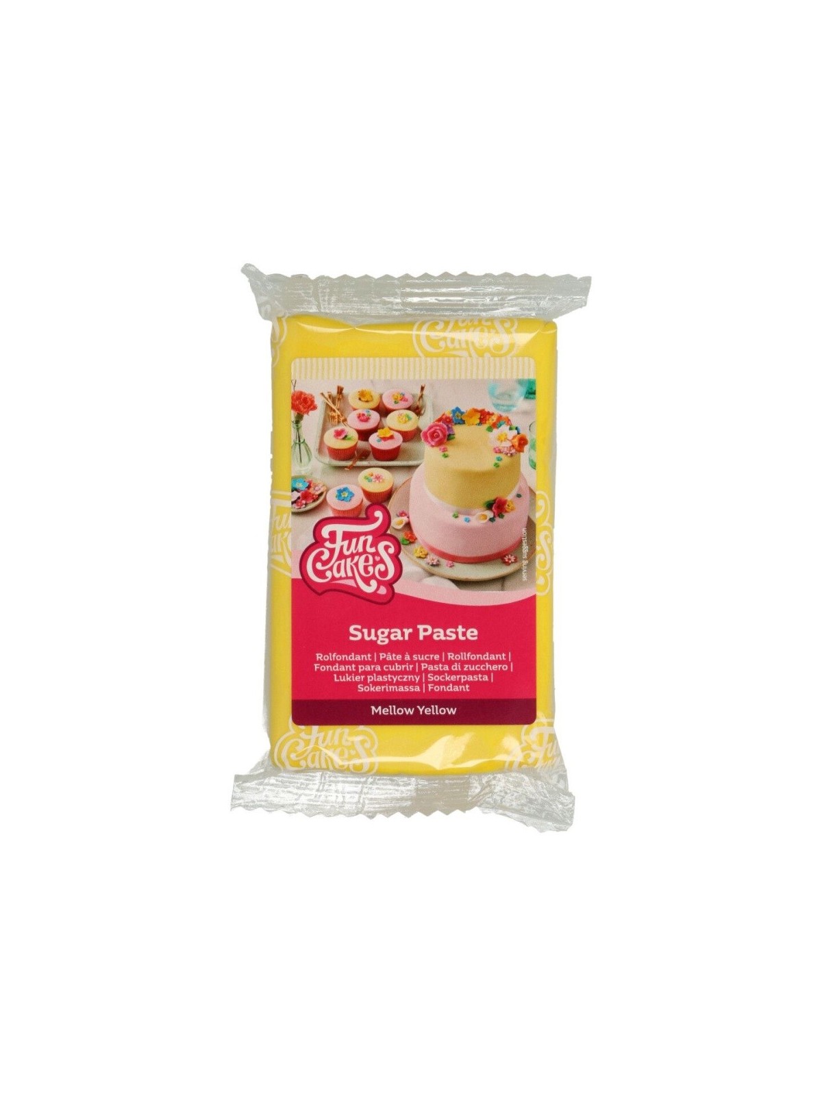 FunCakes cukrárska hmota na prelievanie Mellow Yellow - žltá - 250g