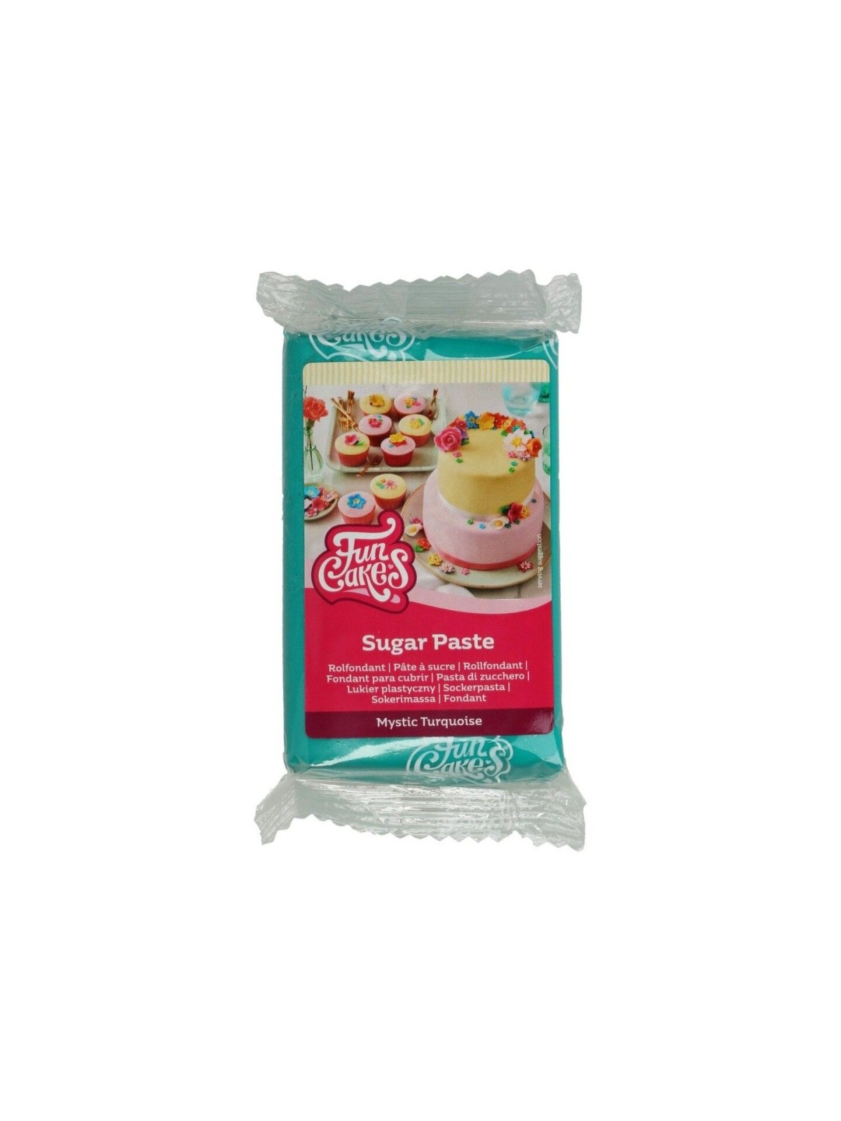 FunCakes lukrowanie fondant Mystic Turquoise - Turkusowy 250g