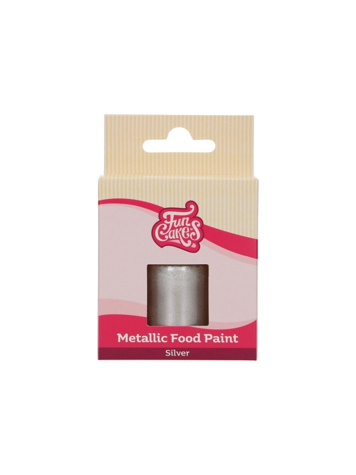 FunColours Metallic Food Paint Silver - strieborna 30ml