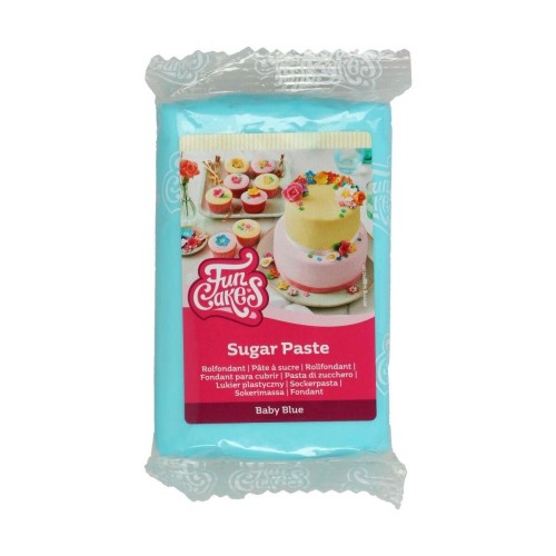 FunCakes masa cukrowego do dekoracji Baby Blue - błękit dla dzieci 250g